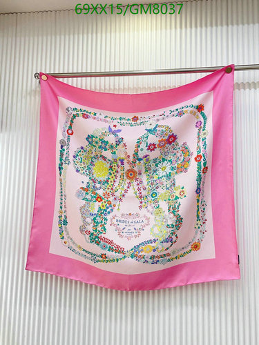 Hermes Brides de Gala Silk Scarf 90CM Pink Floral Design Luxury Accessory