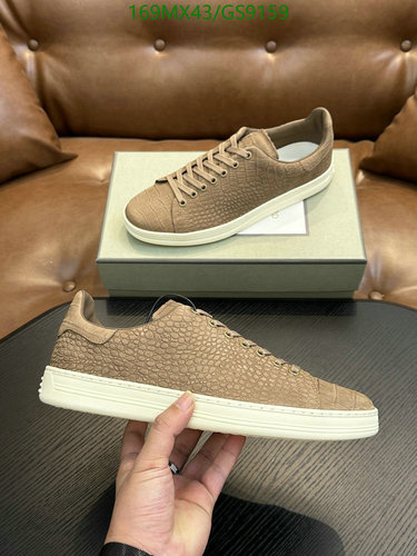 Tom Ford Men's Croc-Embossed Calfskin Low-Top Sneakers - EU 38-45