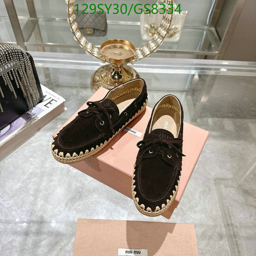 Miu Miu Women's Suede Boat Shoes with Lace-Up Detail - Comfortable & Stylish