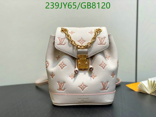 Louis Vuitton Palm Springs Mini Backpack - White/Pink Monogram Leather
