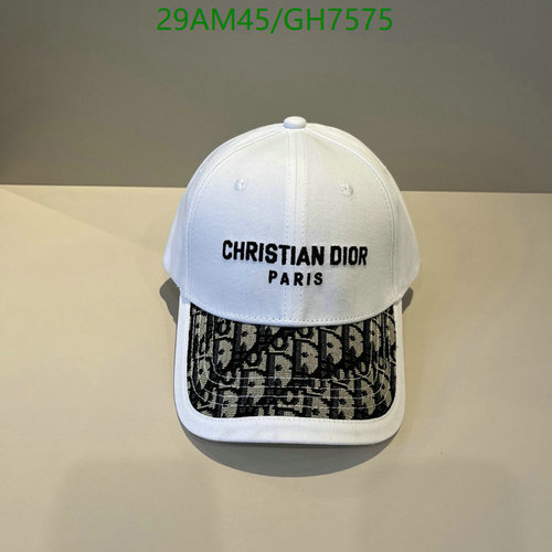 Christian Dior Paris Embroidered Baseball Cap - Stylish & Adjustable Headwear