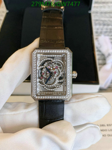 Chanel Premiere Skeleton Watch with Diamond-Set Bezel - Stainless Steel & Leather