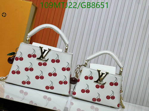Louis Vuitton Cherries Print Capucines Mini Bag - Genuine Leather Top Handle