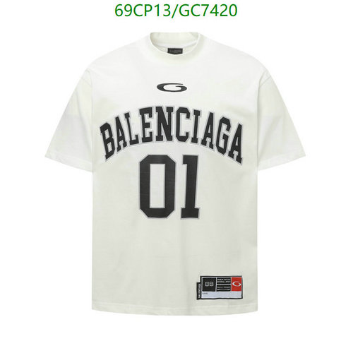 Balenciaga Unisex Oversized White Cotton T-Shirt with Logo Print