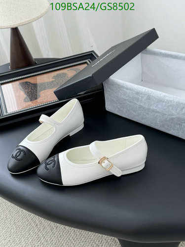 Chanel Women's Mary Jane Flats with Signature CC Logo - Sheepskin & Leather Sole