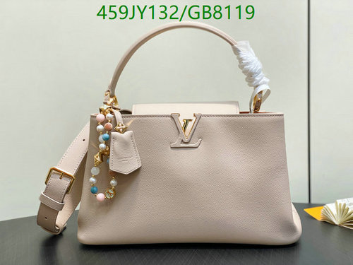 Louis Vuitton Capucines MM Handbag - Genuine Leather Tote with Shoulder Strap