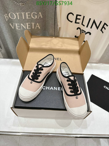 Chanel Women's Canvas & Cowhide Low-Top Sneakers - Stylish Lace-Up Comfort