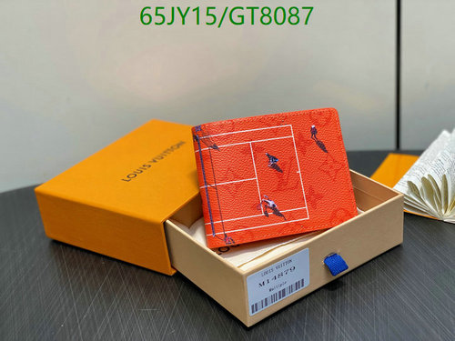 Louis Vuitton Tennis Court Bi-Fold Wallet in Genuine Leather - 11x8.5x2CM