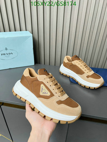Prada Unisex Sheepskin Platform Sneakers - Stylish & Comfortable Everyday Shoes