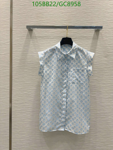 Louis Vuitton Monogram Light Blue Sleeveless Shirt for Women - Chic & Breathable