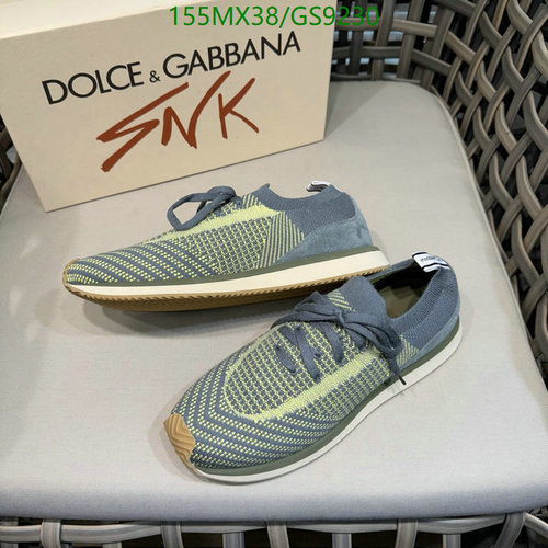 Dolce & Gabbana Men's Knit Sneakers with Cowhide Trim - EU38-46