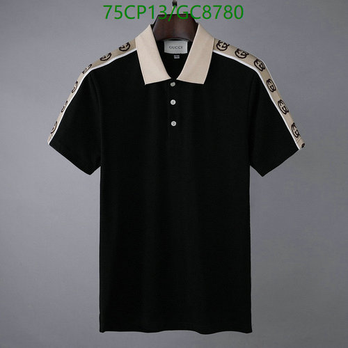 Gucci Men's Black Polo Shirt with Interlocking G Stripe - Casual & Stylish