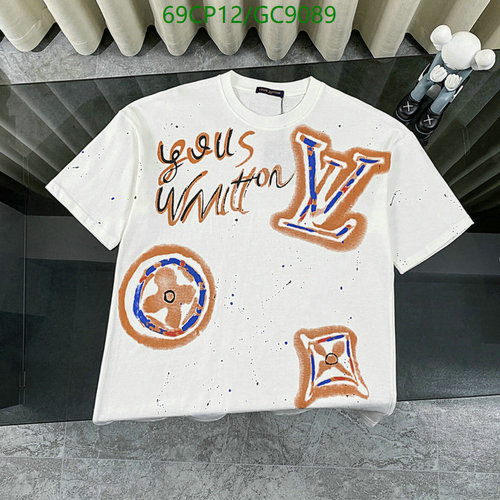 Louis Vuitton Unisex Graffiti Print Cotton T-Shirt - Comfortable & Stylish