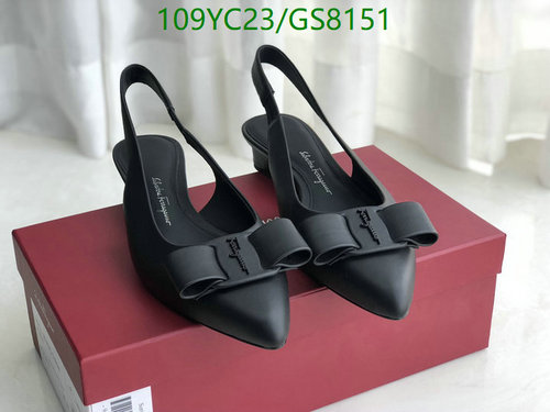 Salvatore Ferragamo Women's Vara Bow Slingback Pumps - Black Sheepskin