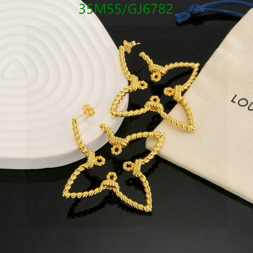 Louis Vuitton Monogram Flower Hoop Earrings - Gold Tone