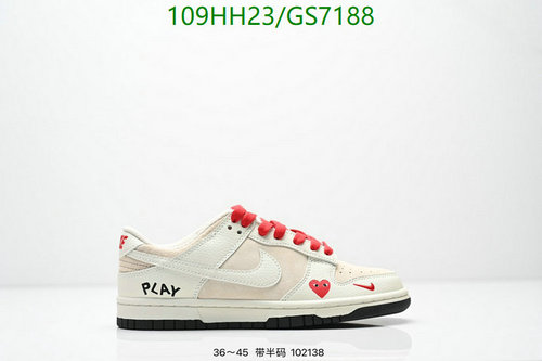 Nike Dunk Low x Comme des Garçons PLAY Heart Sneakers for Unisex