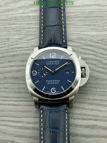 Panerai Luminor Marina Automatic Watch - 44mm Stainless Steel with Blue Dial