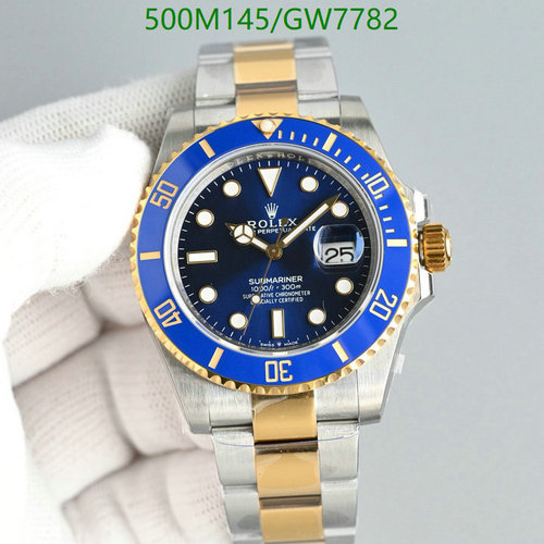 Rolex Submariner 41mm Two-Tone Blue Dial Automatic Dive Watch