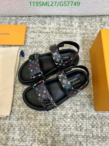 Louis Vuitton Monogram Multicolor Flat Sandals - Women's Luxury Designer Shoes