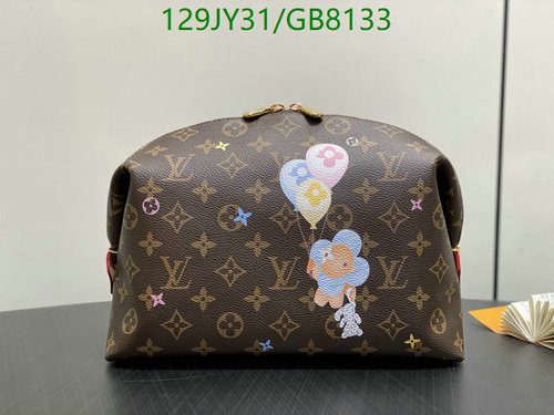 Louis Vuitton Monogram Pochette Cosmetique with Balloon Bear Design