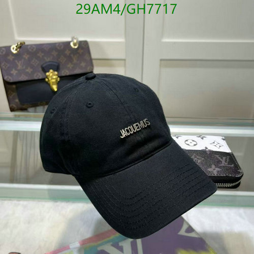 Jacquemus Unisex Black Embroidered Logo Baseball Cap for Everyday Style