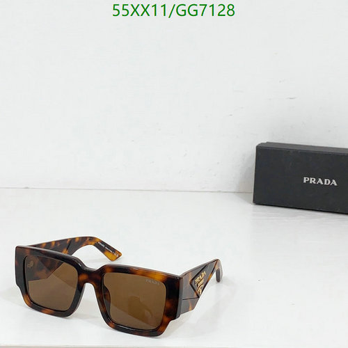 Prada Tortoise Square Sunglasses - Stylish UV Protection Eyewear for Women