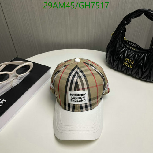 Burberry Vintage Check Cotton Baseball Cap with Logo Detail - Stylish & Adjustable