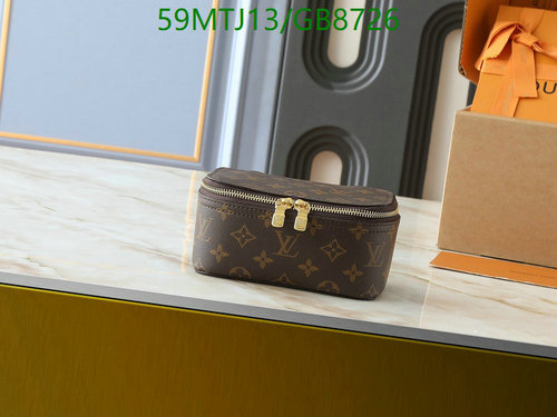 Louis Vuitton Monogram Coated Canvas Toiletry Pouch with Genuine Leather Trim