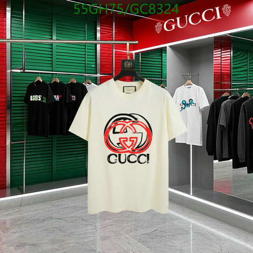 Gucci Interlocking G Logo Cotton T-Shirt for Men - Short Sleeve Casual Top