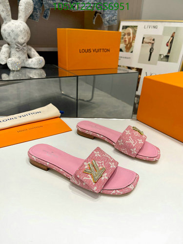 Louis Vuitton Women's Pink Monogram Flat Mules - Sheepskin and Leather Soles