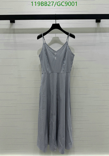 Elegant Striped Cotton Midi Cami Dress for Women - Stylish V-Neck Design