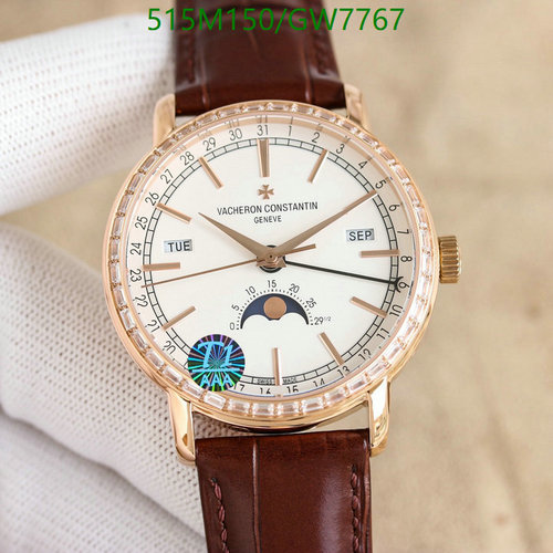 Vacheron Constantin Automatic Watch - Mirror Quality with Moon Phase & Date
