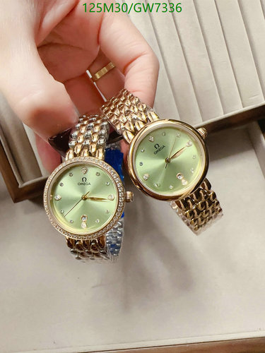 Elegant Omega Ladies Watch with Quartz Movement and Stainless Steel Strap