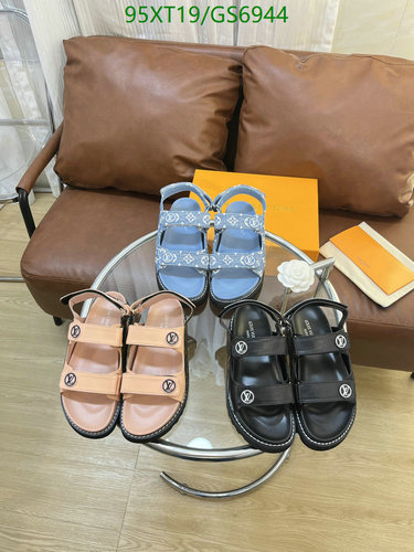 Louis Vuitton Unisex Luxury Monogram Sandals - Sheepskin & Cowhide Comfort