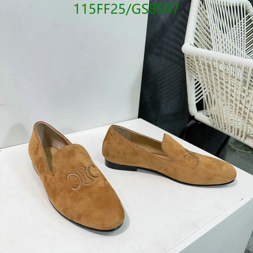 Celine Triomphe Suede Loafers for Women - Comfortable & Stylish Slip-On Shoes