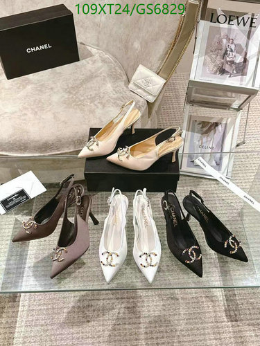 Chanel Women's Slingback Heels - Sheepskin & Genuine Leather