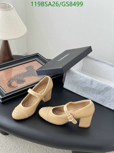 Chanel Women's Mary Jane Heels - Elegant Sheepskin & Leather Sole Pumps