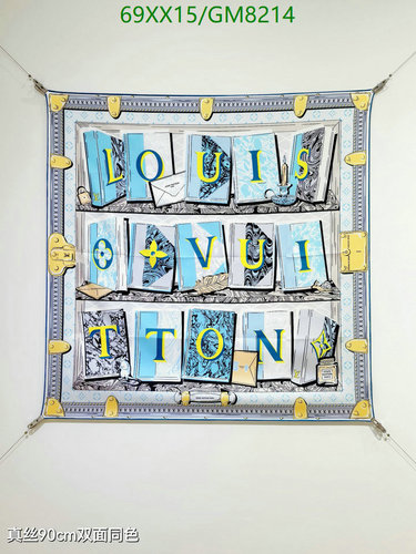 Louis Vuitton Silk Scarf - Elegant 90CM x 90CM Design for Women