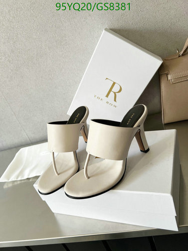 The Row Women's Thong Sandals - 8CM Heel Cowhide Leather Sole