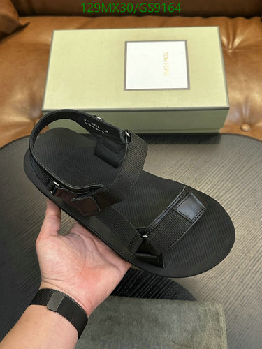Tom Ford Men's Luxury Black Sandals - Comfortable & Stylish Slip-Ons