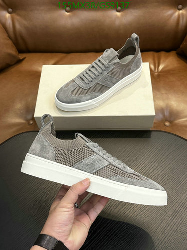 Santoni Men's Suede & Mesh Low-Top Sneakers - Premium Italian Craftsmanship