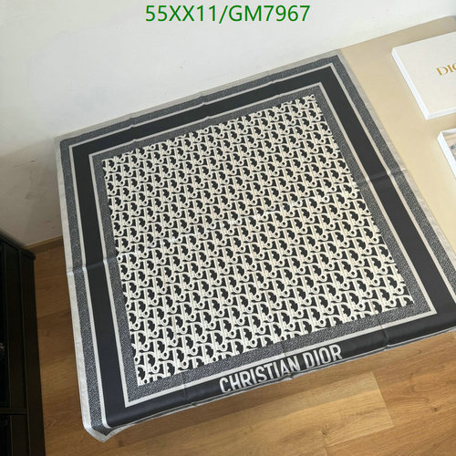 Christian Dior Oblique Silk Scarf - Luxurious 90x90cm Designer Accessory