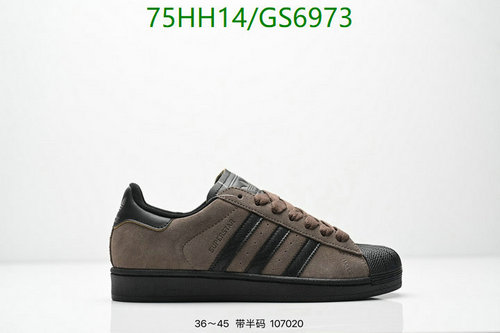 Adidas Superstar Unisex Shoes - Brown Suede & Black Accents, Classic Style