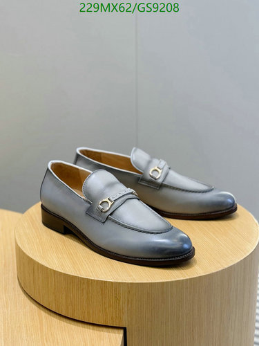 Ferragamo Men's Gancini Bit Loafers - Premium Cowhide & Leather Sole