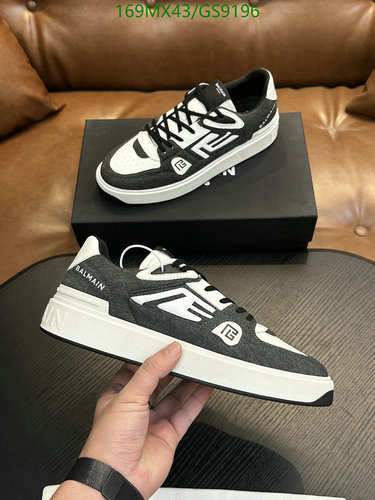 Balmain Men's B-Court Leather Sneakers - Stylish Low-Top Designer Footwear