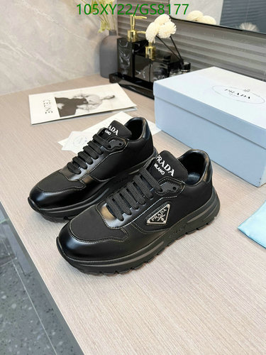 Prada Women's Black Sheepskin & Cowhide Sneakers - EU34-46 Unisex Shoes