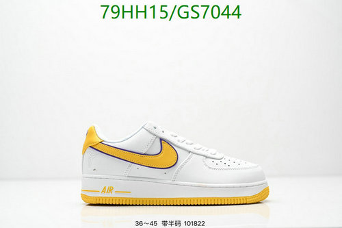 Nike Air Force 1 Low "White/Yellow" Unisex Genuine Leather Sneakers
