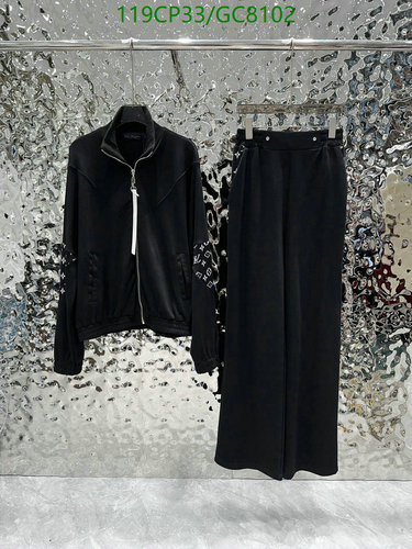 Louis Vuitton Monogram Tracksuit Set - Stylish Black Jacket & Pants