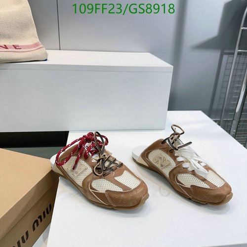 Miu Miu Women's Sheepskin & Mesh Mule Sneakers - Breathable Luxury