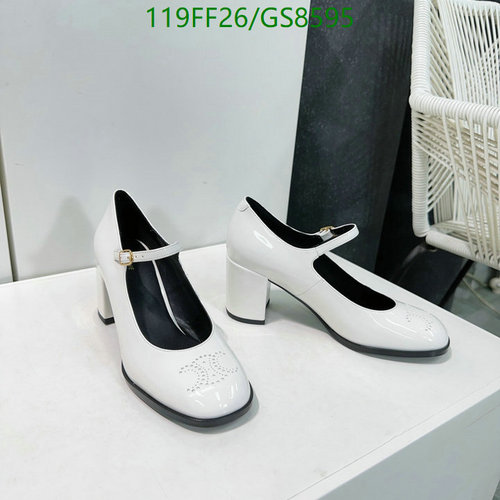 Celine Women's White Patent Leather Mary Jane Pumps - Block Heel Shoes